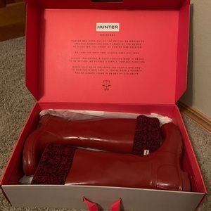 Hunter Original Tall Rain Boots - Military Red